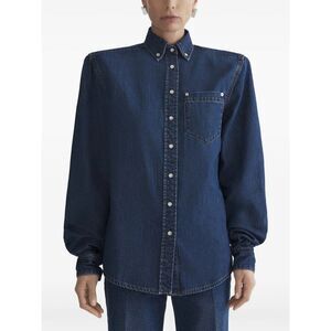 Mugler Blue Tops - Shirts Women